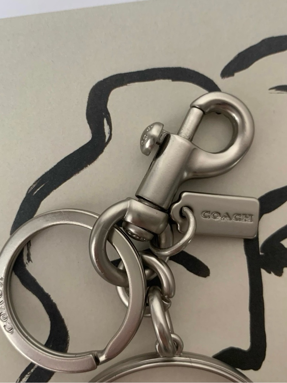 Coach Tabby Bag Charm Featuring the Iconic “C” Logo Hardware - Picture 2 of 4